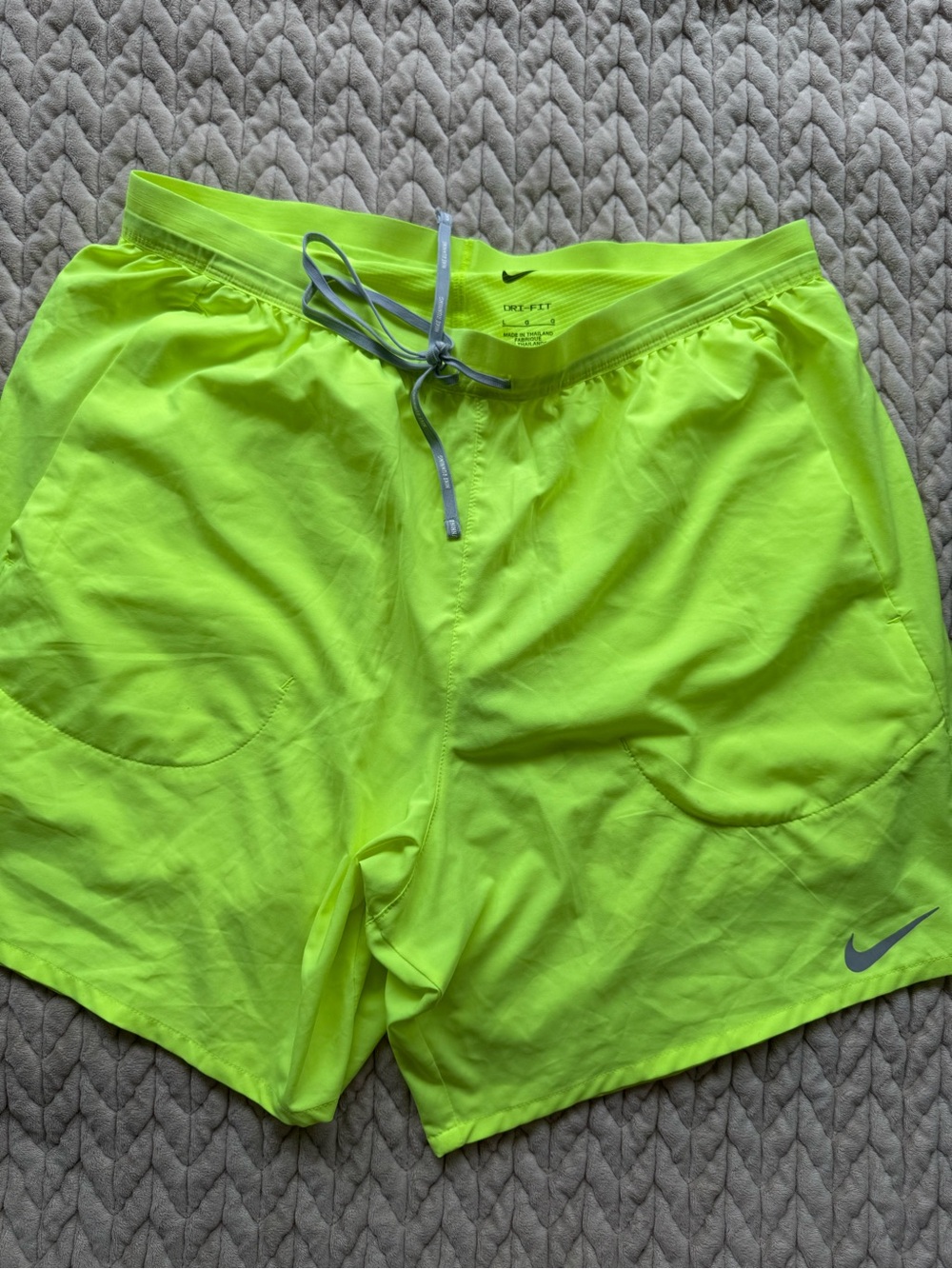 Nike Men’s Neon Yellow-Green Swim Trunks